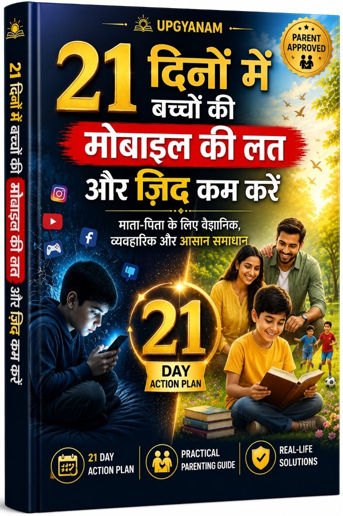 21 दिनों में बच्चों की मोबाइल की लत कम करें Cover